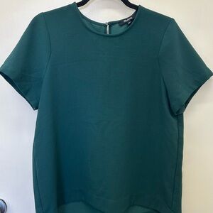 Madewell Women's Green Tailored Tee Short Sleeve Blouse